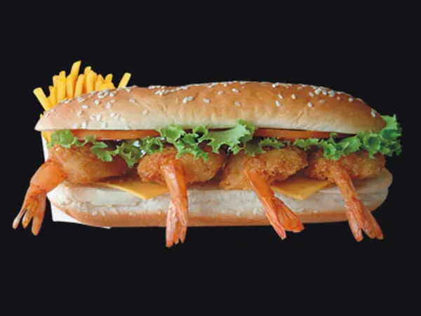 Butterfly Prawn Sandwich Combo