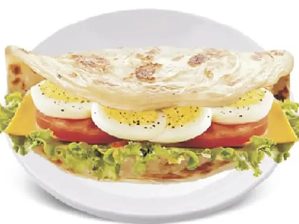 Boilled Egg Porotta Sandwich