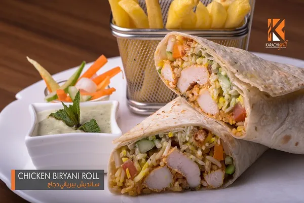 Chicken Biryani Roll