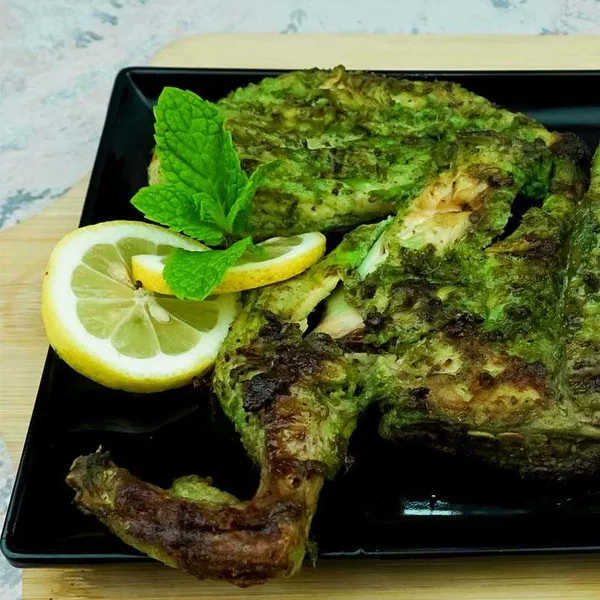 Green Chilli Chicken Charcoal Quarter