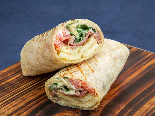 Halloumi & Bacon Wrap
